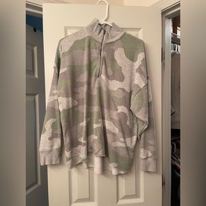 Camo Arie Half-Zip sweater